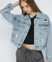 Cargar imagen en el visor de la galería, Dolly Rhinestone Fringe Jacket