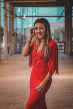 Cargar imagen en el visor de la galería, I Feel Like A Woman - Long Mermaid Fringe Gown / Dress