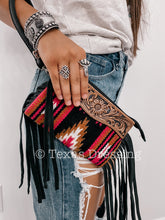 Load image into Gallery viewer, Baha Desert Sunrise Serape Wristlet