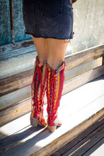 Cargar imagen en el visor de la galería, Punchy Cowgirl Tall Studded Serape Boots