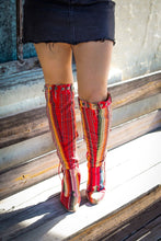 Cargar imagen en el visor de la galería, Punchy Cowgirl Tall Studded Serape Boots