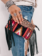 Load image into Gallery viewer, Baha Desert Sunrise Serape Wristlet
