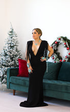 Cargar imagen en el visor de la galería, Any Man Of Mine Better Walk The Line - Long Mermaid Fringe Gown Dress