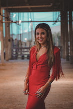Cargar imagen en el visor de la galería, I Feel Like A Woman - Long Mermaid Fringe Gown / Dress