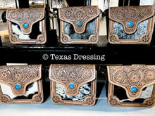 Cargar imagen en el visor de la galería, Rosie - Tooled Leather Cowhide Crossbody