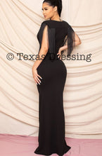 Cargar imagen en el visor de la galería, Any Man Of Mine Better Walk The Line - Long Mermaid Fringe Gown Dress