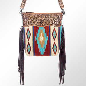 Kallispell - Aztec Pattern Saddle Blanket Leather Crossbody