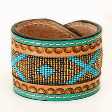 Load image into Gallery viewer, Beaded Leather Bracelet