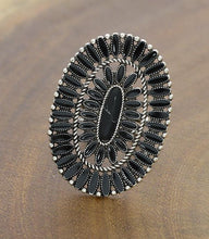 Load image into Gallery viewer, Classic Concho Ring - Black