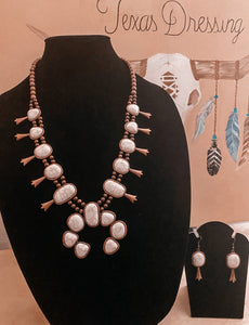 Bandit Necklace Set (white)