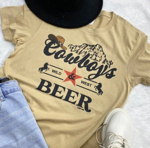 Wild West Cowboys & Beer - Graphics Tee
