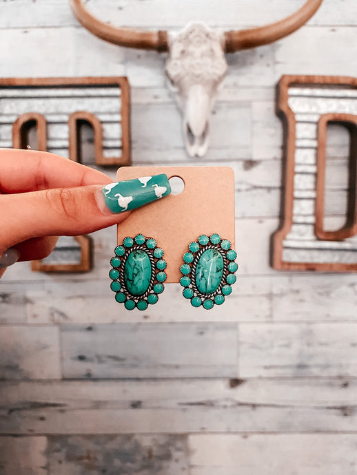 Mia Turquoise Stud