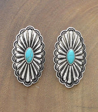 Load image into Gallery viewer, Plain Jane Oval Concho Earrings