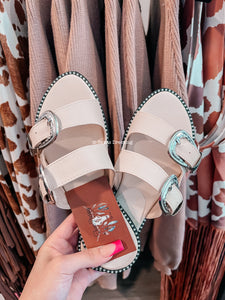Second Rodeo - Nude Buckle Sandals