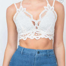 Cargar imagen en el visor de la galería, Lace White Bralette