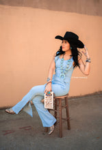 Load image into Gallery viewer, Fort Worth - Denim Lace Up Jumpsuit