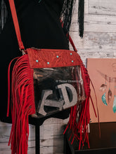 Load image into Gallery viewer, Hell In Heels - Clear Fringe Crossbody