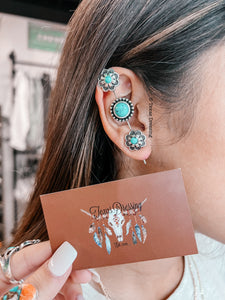 Flower Turquoise Earring