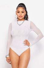 Load image into Gallery viewer, White Mesh Bodysuit
