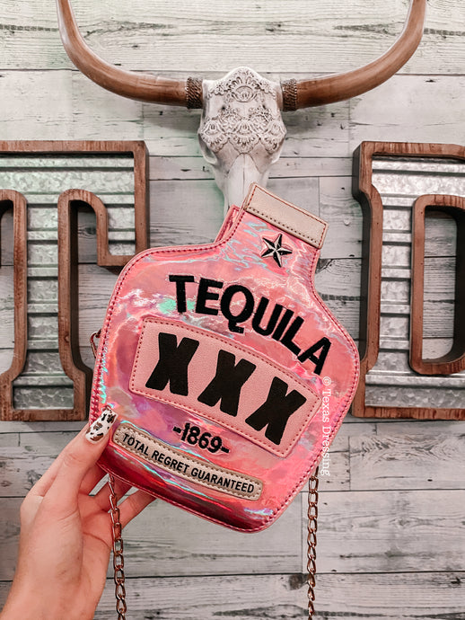 Total Regret Guaranteed Tequila Handbag - Pink