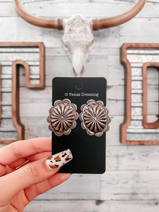 Vintage Concho Earrings