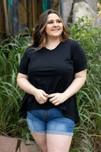 Load image into Gallery viewer, Pocket Tee V- Neck Basic Plus Size Top