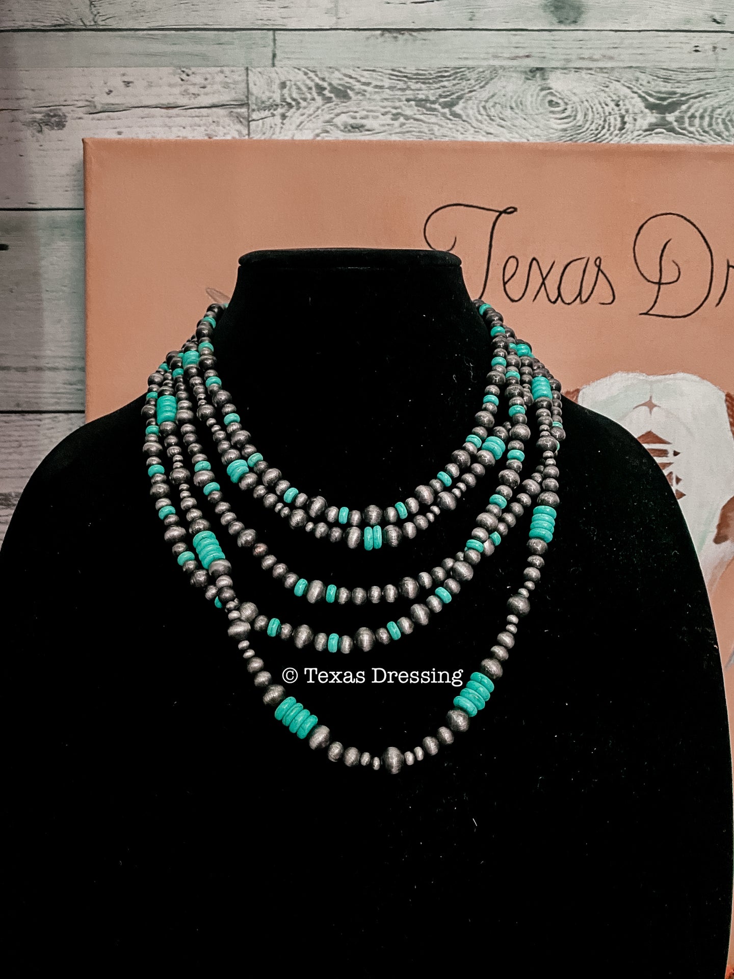 5 Multi-Layer - Turquoise Necklace