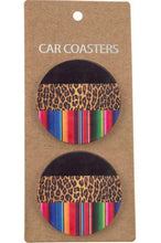 Load image into Gallery viewer, Serape Cheetah Car Coaster