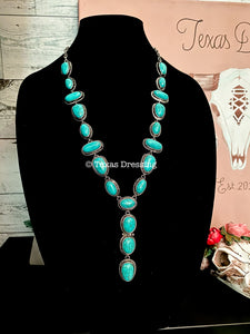 Reklaw - Turquoise Y Statement Necklace