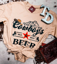 Load image into Gallery viewer, Wild West Cowboys &amp; Beer - Graphics Tee