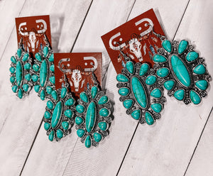 Turquoise Back Porch Earrings