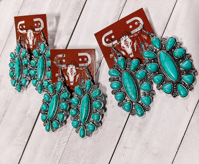 Turquoise Back Porch Earrings