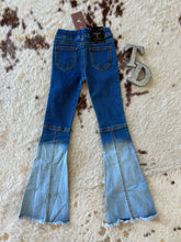 Load image into Gallery viewer, Olivia’s Ombré Denim Flares - Girls