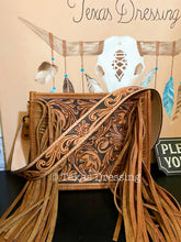 Load image into Gallery viewer, Fallon - Tooled Leather Fringe Crossbody
