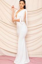 Load image into Gallery viewer, Dance Me Around - Long Mermaid Fringe Gown