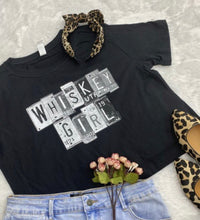 Load image into Gallery viewer, Whiskey Girl - Cropped Graphics Tee