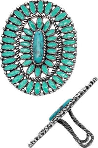 Classic Concho Ring - Turquoise