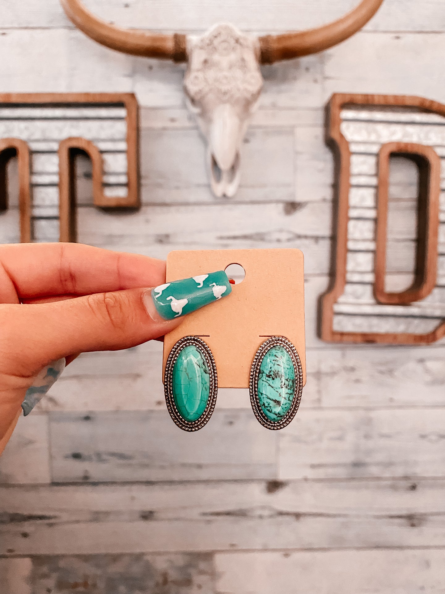 Lady May Turquoise Studs