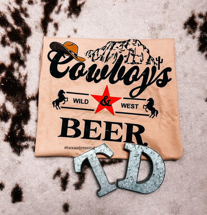 Wild West Cowboys & Beer - Graphics Tee