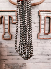 Load image into Gallery viewer, Dark Grey Beaded Necklace