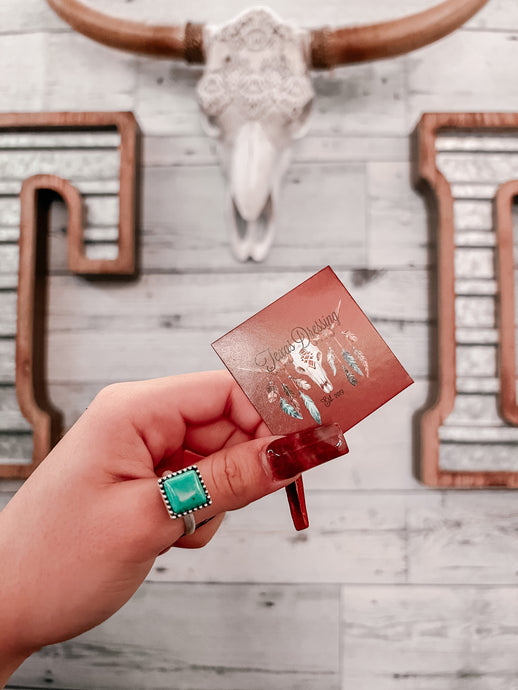 Square Turquoise Ring