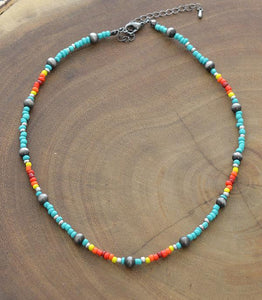 Boone Aztec Beaded Choker / Necklace