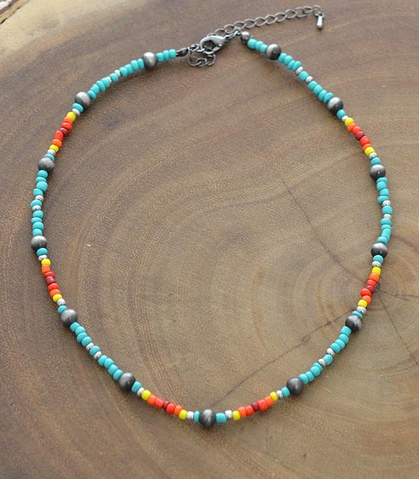 Boone Aztec Beaded Choker / Necklace